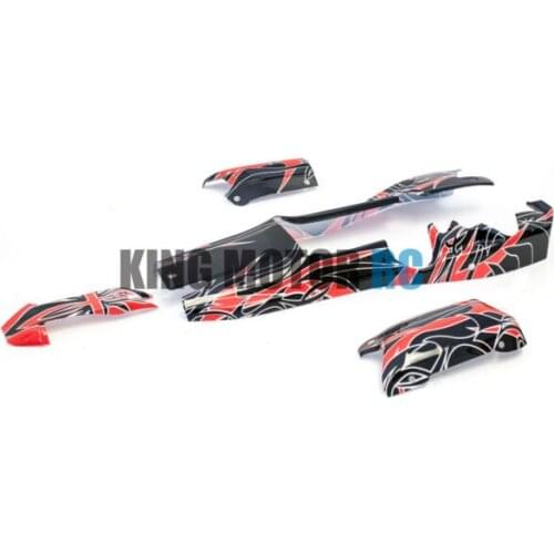 King Motor Painted Precut 4 Piece Body Kit Fit KM HPI Bajaj 5B 2.0 SS Rovan Bajaj