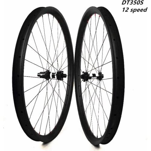 27.5er carbon mtb disc wheels XC 45x30mm Asymmetry tubeless mtb disc bicycle wheelset 12 speed DT350S 110x15 148x12 pillar1420