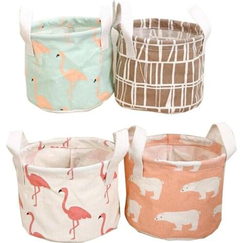 Best selling products in Polyester cotton canvas folding laundrybasket foldable fabric Kids Laundry Basket