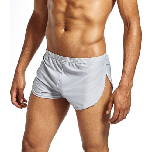 Newly Men Boxer Shorts Low Waist Breathable Casual Cool Solid Color Gift For Boyfriend Sport DOD886