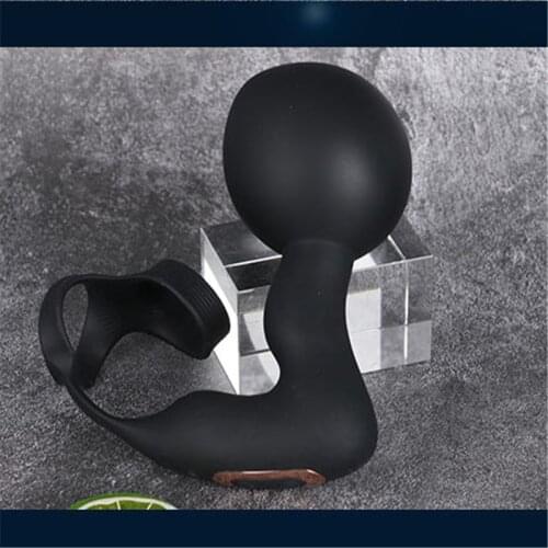 Inflatable Anal Plug Wireless Remote Control Male Prostate Massager Vibrator With Ring Vibrating Butt Plug Anal Sex Toys For Men