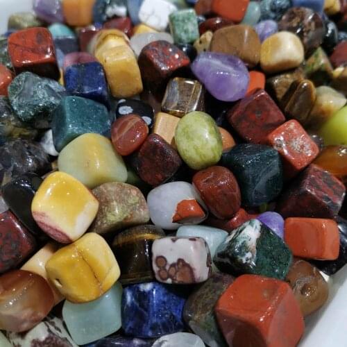 Natural Mixed Rock Tumbled Stone Quartz crystal Chakra Healing Fountain Decor