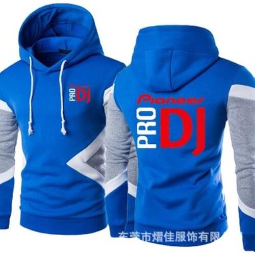 2021 New Spring Autumn Fashion Men Pullover Sweatshirts Pioneer PRO DJ Patchwork Casual Cotton Hoodies Clothing 5 Colors