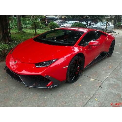 Z-ART carbon fiber front lip for Lamborghini Huracan carbon fiber front spoiler for Lamboghini LP610 carbon fiber front Chin