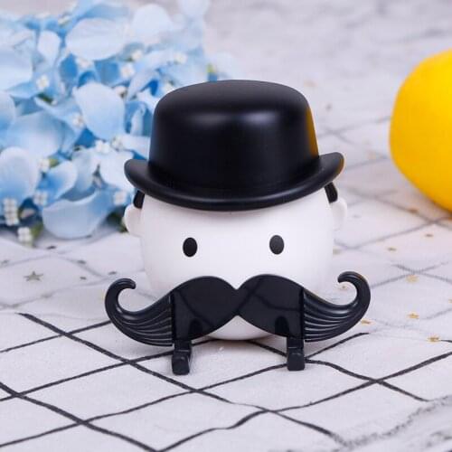 Moustache Shape Plastic Shaver Holder Bathroom Storage Rack Shaver Bathroom Organizer Accessories Tools