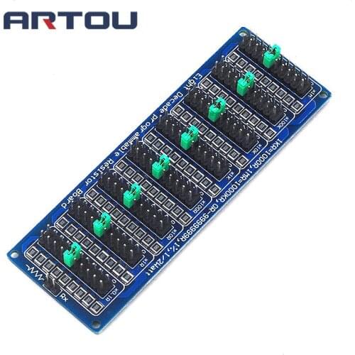 Eight Decade 1R - 9999999R Programmable Adjustable SMD Resistor Slide Resistor Board Step Accuracy 1R 1% 1/2 Watt Module 200V