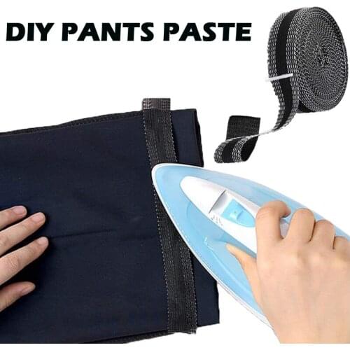 New Self-Adhesive Pants Paste DIY Iron On Pants Edge Shorten Repair Pants For Jean Clothing And Jean Pants Apparel Sewing Fabric