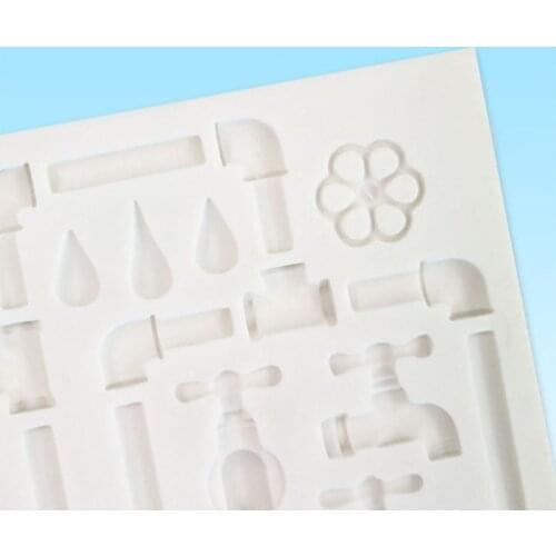 Mini Water Tap Chocolate Candy Silicone Mold Tap Faucet Resin Mold Craft Tools U7ED