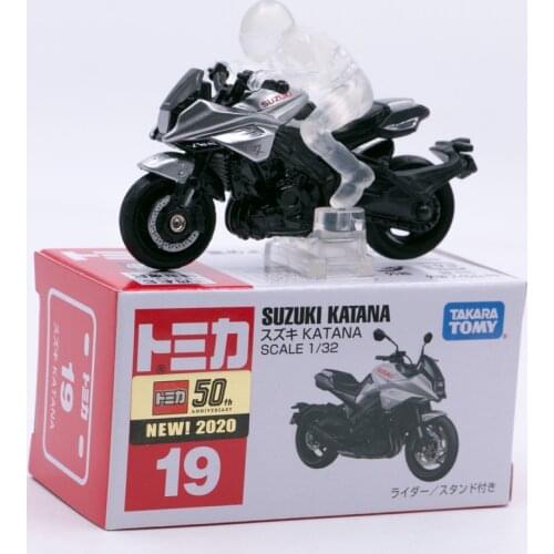Takara Tomy Tomica No. 019 Suzuki-Katana Scale 1:32 Diecast Motorcyle Model Toys with New Label #19