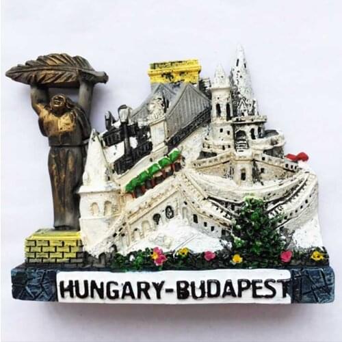 Hungary Austria Poland Czech 1 Pcs 3D New Prague Vienna Budapest Famous Building Fridge Magnet Craft Tourist Souvenir