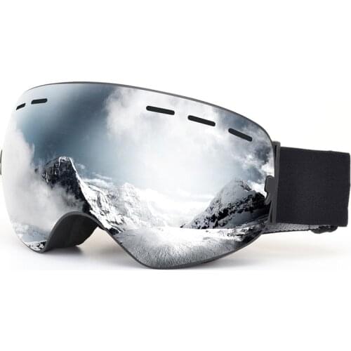 Winter Outdoor Sports Ski Goggles Double Lens Anti-fog Skiing Eyewear Outdoor UV400 Anti-glare Snowboard Snowmobile Glasses