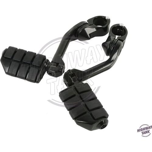 1.25" 32mm Black Motorcycle Anti Vibration Foot Pegs Footrest Moto Foot Rest case for Yamaha Honda VT600 VT750 VT1100 VT1300