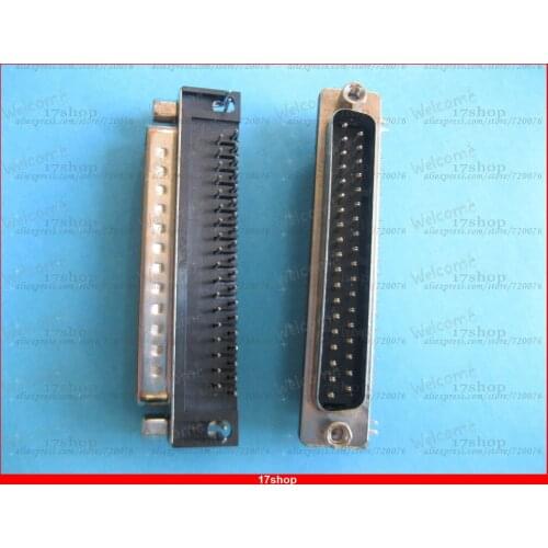 10 pcs D-sub 37 pin Right Angle Male 2 Rows Connector NEW