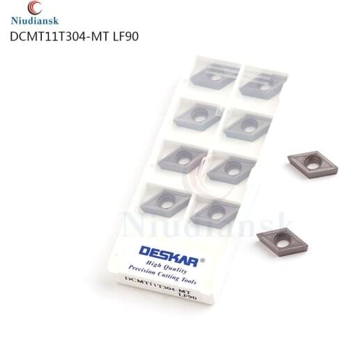 100% original authentic DCMT11T304-MT LF90 external turning tool carbide insertcermet insert CNC turning tool, for steel cutting