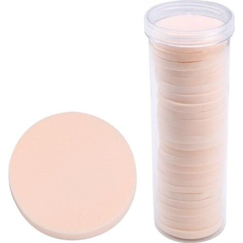 28pcs Set Barreled Round Powder Puff Non-latex Beauty Makeup Air Cushion Powder Puff Powder Blush