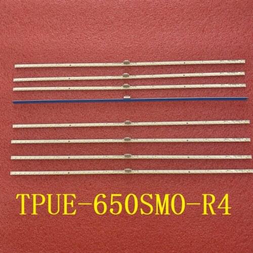 4pcs/set 48LED 400mm LED backlight bar For 65PUS7600/12 65PUS9109/12 TPUE-650SM0-R4 TPT650LS-FJ01