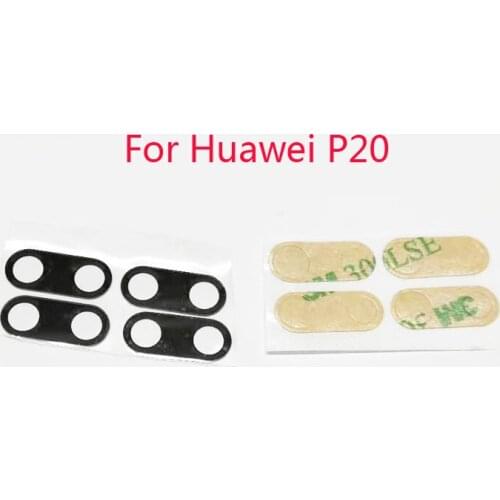 50pcs/lot Rear Back Camera Glass Lens Cover with Adhesive Glue Sticker For Huawei P20 P20 Pro Replacement Parts