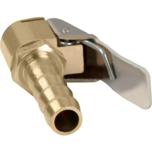 Car Auto Brass US-mouth Tire Inflator Valve Connector Air Chuck Tyre Tube Valve Clip Extension Adapter Inflator Pump Valve