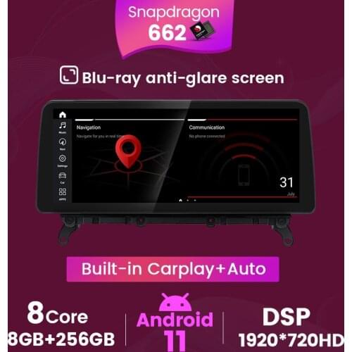 10.25 inch Carplay Android Auto Car Multimedia Player For BMW X5 X6 E70 E71 E72 CCC CIC Upgrade OEM Screen Head Unit Siri Voice