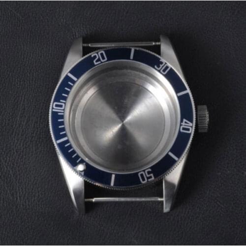 Watch Case 41MM Blue Bezel Fit NH35 36 Miyota8215,8205 Dg2813 Seagull Automatic Movement Sapphire Luminous Deep Waterproof 316L