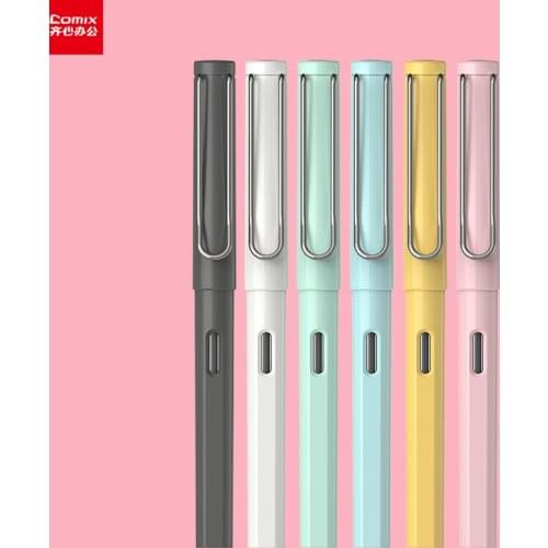 Colorful Comix Fountain Pen EF Nib Ink Pens with Box for Stationery Set Office School Supplies Calligraphy Business