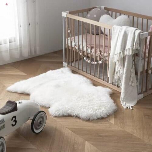 CX-D-112C 70x110cm 1P Australian Sheep Carpet For Living Room Bedroom Area Rugs Fur