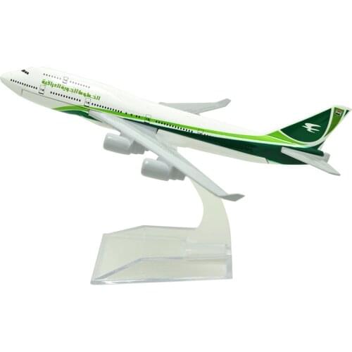 TANG-DYNASTY(TM) 1:400 16cm Iraqi Airways B747-400 Metal Airplane Model Plane Toy Plane Model