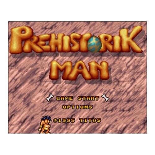 Prehistorik Man 16 bit Big Gray Game Card For NTSC Game Player Drop Shipping
