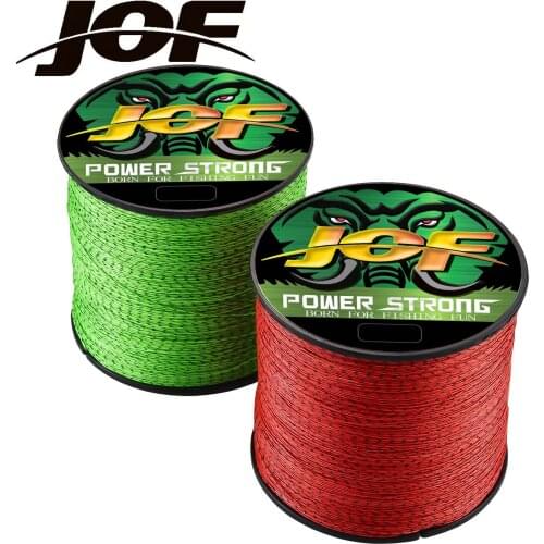JOF Selling Anti-bite Fishing Line 300M 500M Braided Wire 8 Strands MultiColor Multifilament Saltwater 100% PE Accessories