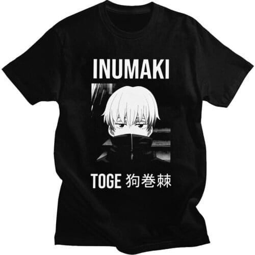 Mens Inumaki Toge Anime Manga T Shirts Short Sleeved Cotton Tshirt Unique T-shirt Designer Jujutsu Kaisen Tee Tops Clothing