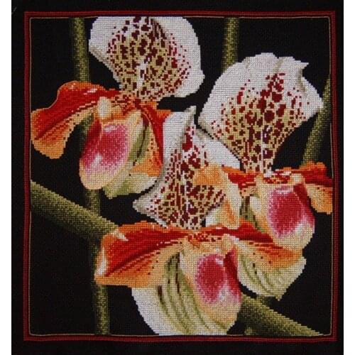 Top Quality lovely classical counted cross stitch kit iris orchid flower flowers