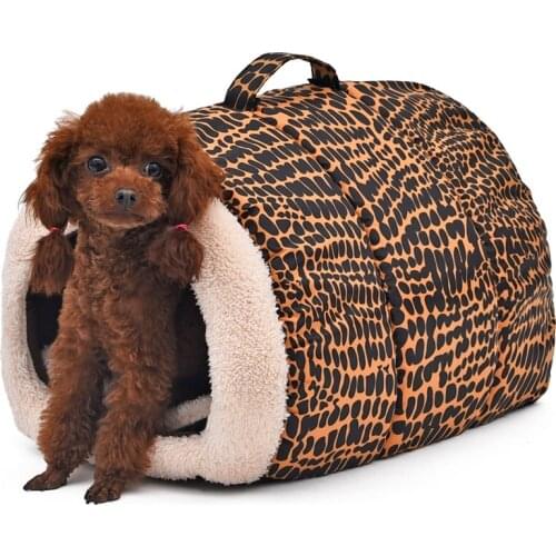 2016 New Product for Pet Bed Leopard Dog House Cat Cushion Pet Home High quality Soft Bed for Cat Print Puppy Mats