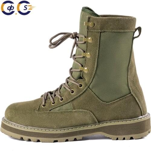 Autumn Outdoor Breathable Ultra-Light Martin Combat Mens Hight-Top Special Forces Military Mens Combat Tactical Hiking Boots