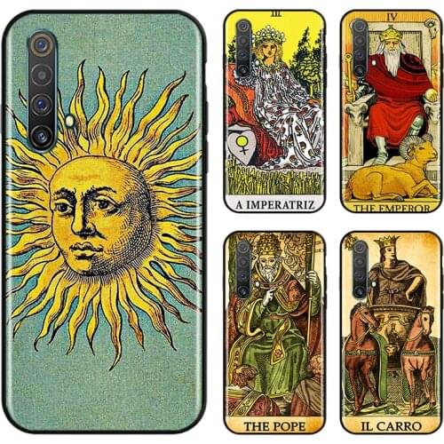 Luck Prediction Tarot For OPPO Find X3 X2 K5 K3 R17 R15 R9S F19 F15 F11 F9 F7 F5 Neo lite Pro Black Soft Phone Case