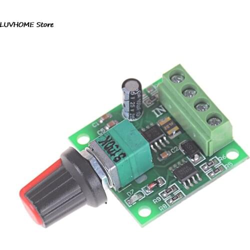 30W 2A DC 1.8V -15V PWM Motor Speed Controller Regulator Low Voltage Fan Speed Control Switch PWM Adjustable Drive 5V 12V