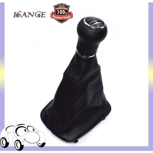 ISANCE SHIFT KNOB GEAR GAITOR BOOT 5 SPEED BLACK Fit For AUDI A6 C5 98-01 Free Shipping, 98- 01 (HDSQAD001)Wholesale/Retail