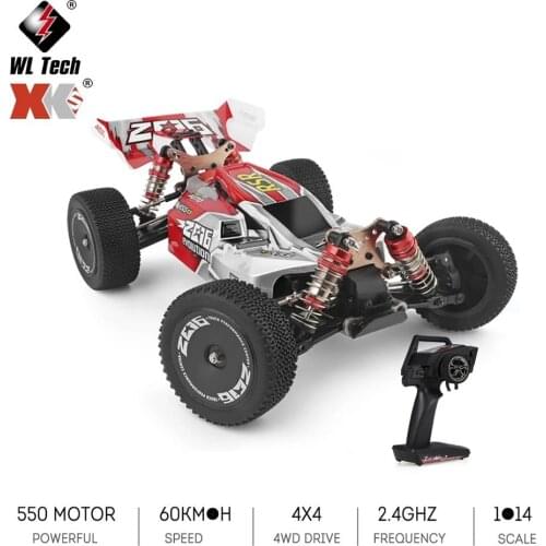 Wltoys 144001 Remote Control Car Terrain RC Cars Electric Remote Control Off Road car 1: 14 Scale 2.4Ghz 4WD Fast 60 mph RC Car