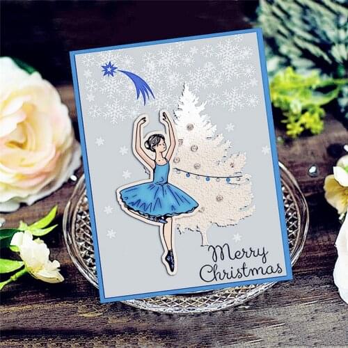 15x21cm Ballerina Transparent Seal Clear Stamps Silicone Seal TPR Roller Stamps DIY Scrapbook Album / Card Cutting Dies