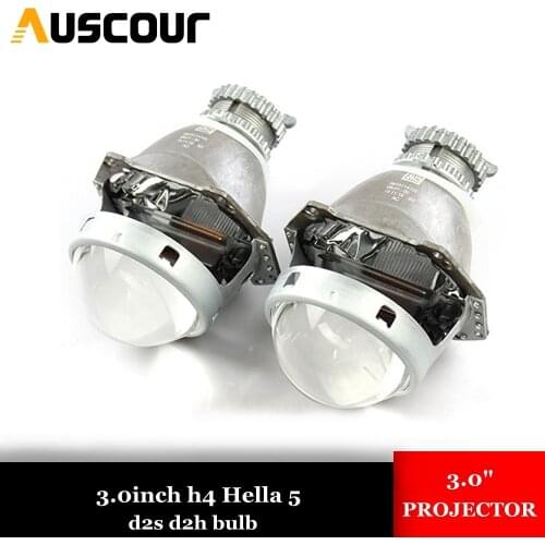 3.0 inch universal hella 5 bixenon hid car projector lens car headlight metal holder h1 H4 D2S D2H 9005 5006 xenon bulb Modify