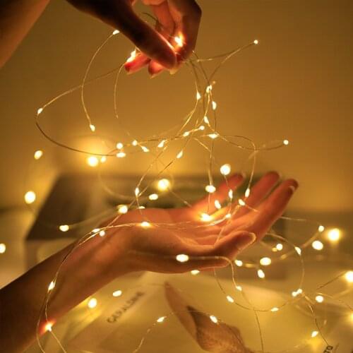5m 10m Bobo Ball LED Copper Wire Waterproof Light String Christmas Decoration for Wedding Xmas Holiday Fairy Light Garland Decor