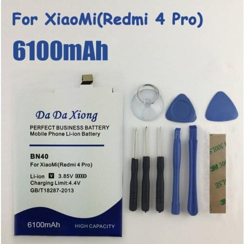 5900mAh BN40 Battery for Xiaomi Redmi 4 Pro for 3G RAM 32G ROM Edition