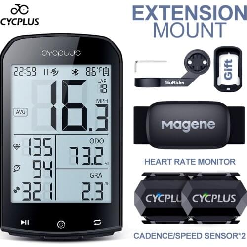 CYCPLUS M1 GPS Bike Computer Wireless Cycling Speedometer BLE 4.0 ANT+ Waterproof Odometer Bicycle Accessories