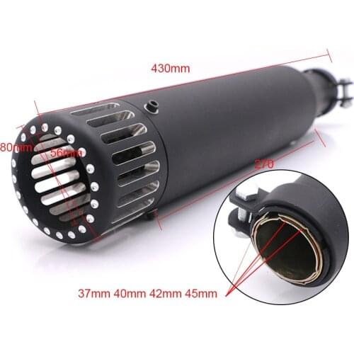 Motorcycle Vintage Iron Exhaust Muffler Pipe For Harley Davidson Bobber Honda CG EN125 XL883 1200