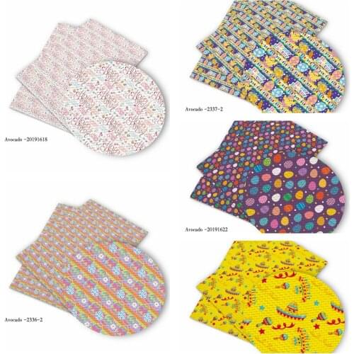 Huangtao Diy 50X150cm Easter Printing Cartoon Character Pattern Double Brush Poly Fabric By Yard 100% Polyester Fabric