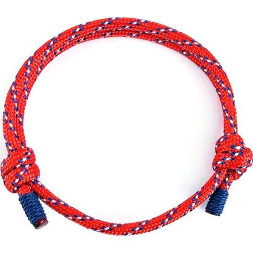 2021 Trendy Men Rope Bracelet Adjustable Paracord Braslet For Hombre Hiphop Rock Cool Biker Macram Brazalete For Him Pulseras