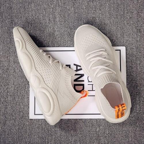 Mens Summer Shoes Breathable Flying Woven Trend Super Fire Old Sports Tide Casual Running Shoes Simplicity