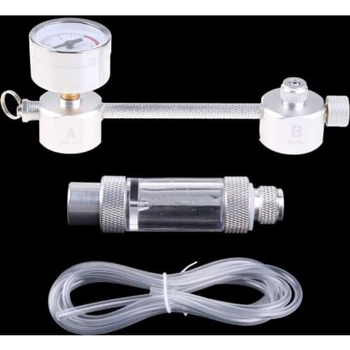 Aquarium DIY CO2 System Generator Kit Bubble Counter Plants Diffuser Regulator