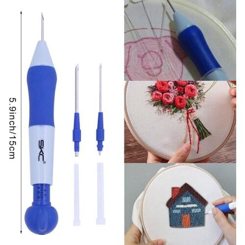 MIUSIE DIY Embroidery Pen Set Knitting Sewing Tool Kit Punch Needle Stitching 1.3 mm 1.6mm 2.2mm Stitching Kit For Beginners