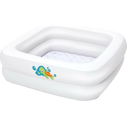 Newborn Baby Inflatable Bath Toddler Kids Travel Tub Portable Foldable Child Baby White Cartoon Printing Bath