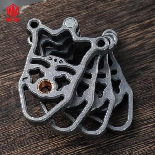 Titanium Alloy Bottle Opener Amo Clown Keychain Outdoor Self-defense Self-defense EDC Tool